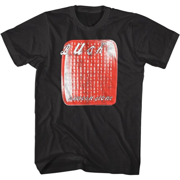 Bush Sixteen Stone Album Art 90s Grunge Rock Band Graphic T-Shirt Concert Tee - Picture 1 of 5